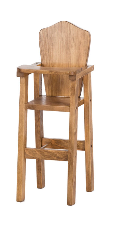 Doll FurnitureDOLL HIGH CHAIR - Amish Handmade Wood Booster Chair & TrayAmerican GirlAmishSaving Shepherd
