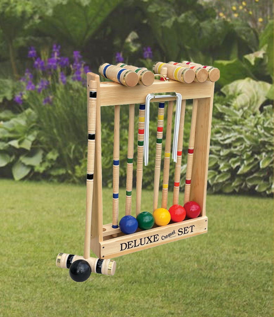 Professionele Croquet Set - 6 Spelers - Hardhout - Designed in England