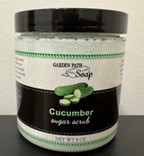 Bath & BodyCUCUMBER SUGAR SCRUB - Amish Handcrafted Natural Exfoliating Moisturizerbody scrubgeneral healthSaving Shepherd