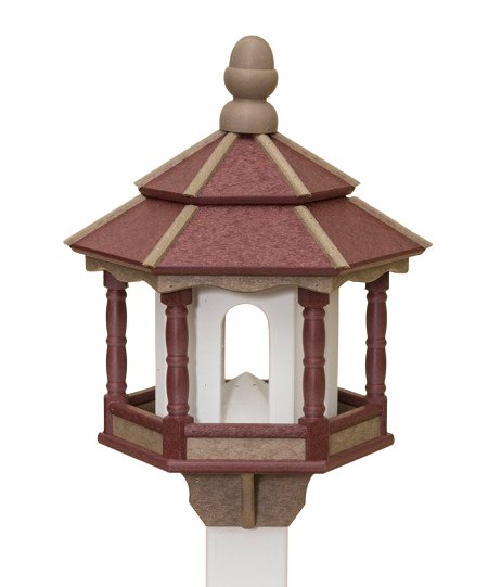 Bird FeederBIRD FEEDER ~ Amish Handmade Hexagon Recycled Poly - 10 Color Combosbirdbird feederSaving Shepherd