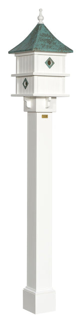 BirdhouseMANOR BIRDHOUSE - 4 Hole PVC House - Choice of Top & Weathervanebirdbird houseSaving Shepherd