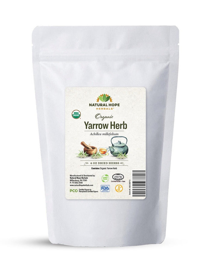 Herbal SupplementCERTIFIED ORGANIC YARROW HERB - Dried Single Ingredient Supplement TeadigestiondigestiveSaving Shepherd