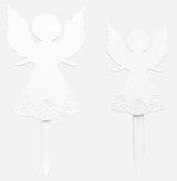 Lawn DecorSNOW ANGEL OUTDOOR DECOR - All Weather Christmas Holiday Garden StakeangelAngel FigurineSaving Shepherd