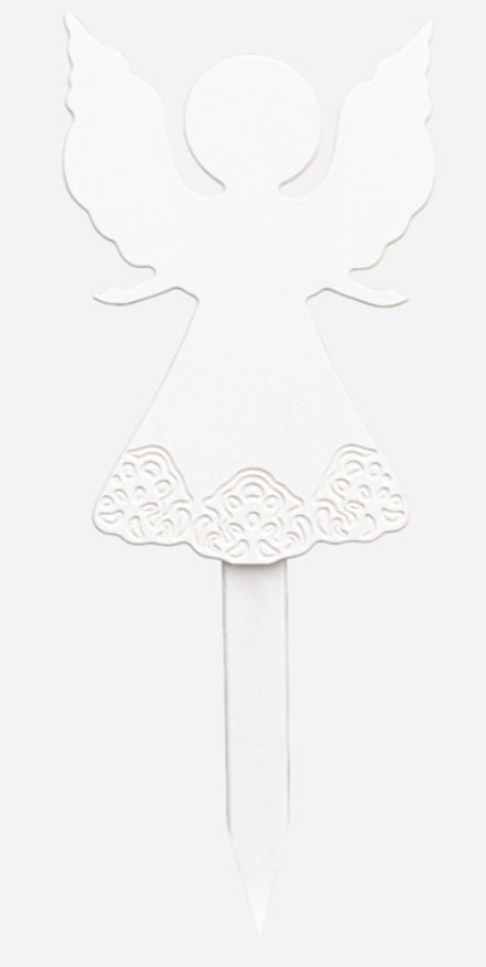 Lawn DecorSNOW ANGEL OUTDOOR DECOR - All Weather Christmas Holiday Garden StakeangelAngel FigurineSaving Shepherd