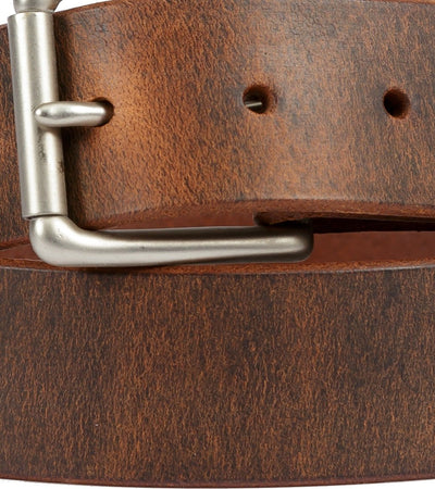 Leather Belt1¼ & 1½" DISTRESSED LEATHER BELT - Soft & Durable with Roller BucklebeltleatherSaving Shepherd
