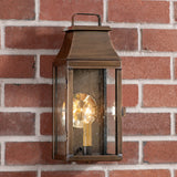 Outdoor LightVALLEY FORGE OUTDOOR WALL LIGHT - Solid Weathered Brass Entry Lanternoutdooroutdoor lampSaving Shepherd