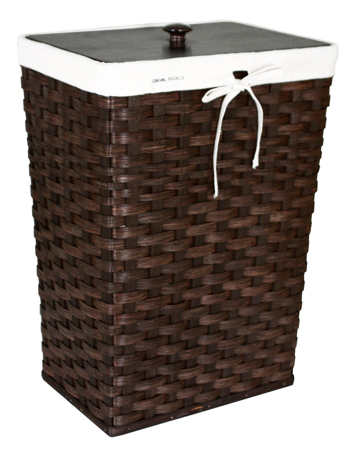 Trash Basket30 GALLON WASTE BASKET - Amish Hand Woven with Birch Wood LidbasketbasketsSaving Shepherd