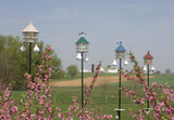 Birdhouses2 ROOM BLUEBIRD BIRD HOUSE - Hexagon Double Birdhouse Amish USAbirdGreen MeadowSaving Shepherd