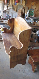 PrimitivesDEACON BENCH Pennsylvania Dutch Antique Reclaimed Barn Wood Plank Dove TailedtablesSaving Shepherd