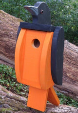 BirdhouseBALTIMORE ORIOLE BIRDHOUSE - Black & Orange Post Mount HousebirdbirdhouseSaving Shepherd