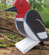 Bird FeederREDHEADED WOODPECKER BIRD FEEDER - Large Solid Wood USA Handmadebirdbird feederSaving Shepherd