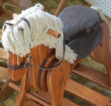 Wooden & Handcrafted ToysWOODEN ROCKING HORSE with LEATHER SADDLE - Amish Handmade Solid Wood RockerAmishchildrenSaving Shepherd