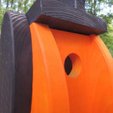 BirdhouseBALTIMORE ORIOLE BIRDHOUSE - Black & Orange Post Mount HousebirdbirdhouseSaving Shepherd