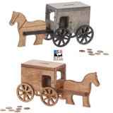 Wooden & Handcrafted ToysAMISH HORSE & BUGGY BANK - See What You Save Piggy BanksAmishchildrenSaving Shepherd