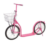 Kick Scooters20" ADULT SCOOTER - Genuine Amish with Basket Handbrake & Racing Wheels in 12 Colors!adultadult scooteradultsHot PinkSaving Shepherd