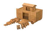 Wooden & Handcrafted ToysBIG NOAH'S ARK & ANIMALS Handcrafted Wood Bible Toy SetadultadultsSaving Shepherd