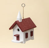 Bird HouseCOUNTRY CHURCH BIRD HOUSE - Weatherproof Poly Wren Chapel in 10 Colorsbirdbird houseSaving Shepherd