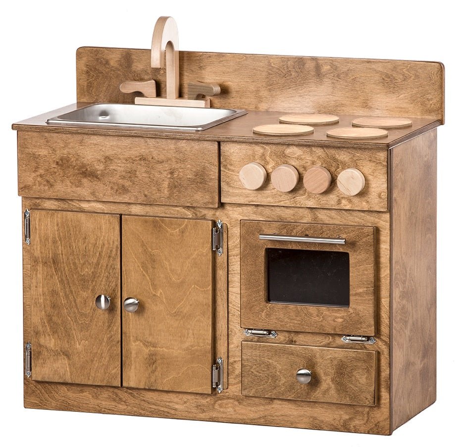 Emma and Oliver Children's Wooden Kitchen Set-Stove/Sink/Refrigerator for  Commercial or Home Use