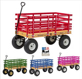 Wheelbarrows, Carts & WagonsEXTRA HIGH SIDE RAIL WAGON - 24" x 48" Garden Play CartAmishWheelsfun & gamesSaving Shepherd