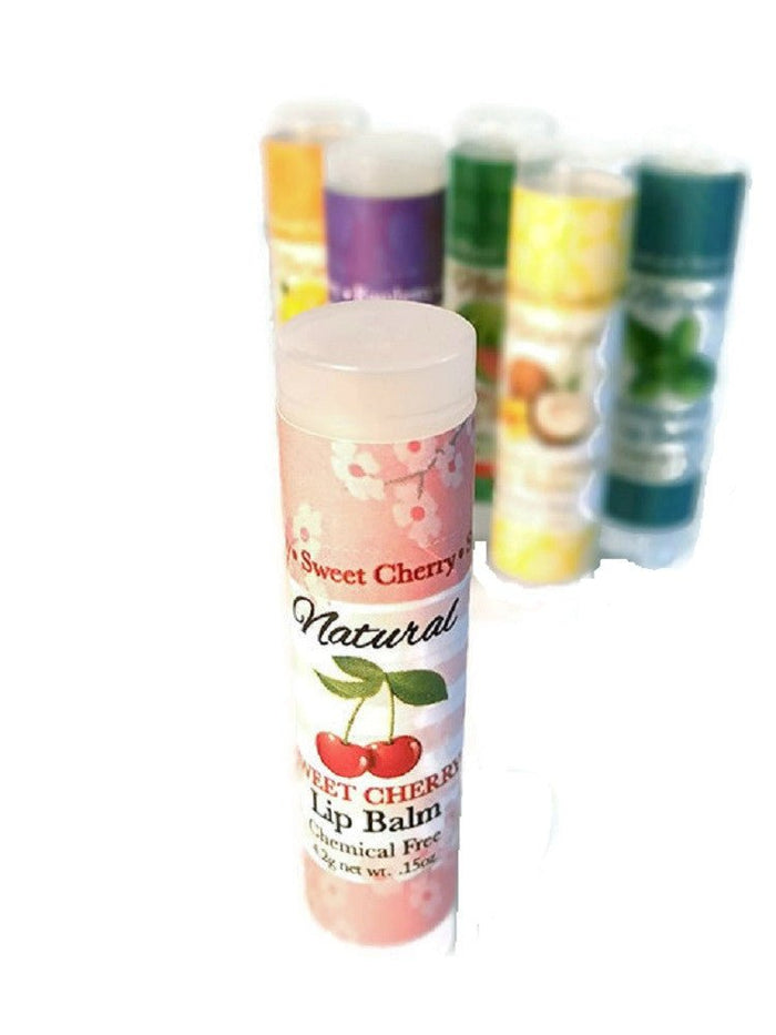 Skin CareSWEET CHERRIES LIP BALM ~ All Natural & Handmade Cherry Taste 4 SPFACEbalmsSaving Shepherd