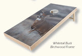 Cornhole Bag TossWHITETAIL DEER BUCK CORNHOLE - Deluxe Poly Lumber Game Setcornholefun & gamesSaving Shepherd