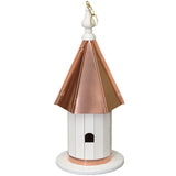 Birdhouse18" HANGING WREN BIRDHOUSE - Copper Steeple Roof & Trim Bird Housebirdbird houseSaving Shepherd