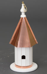 Birdhouse18" HANGING WREN BIRDHOUSE - Copper Steeple Roof & Trim Bird Housebirdbird houseSaving Shepherd