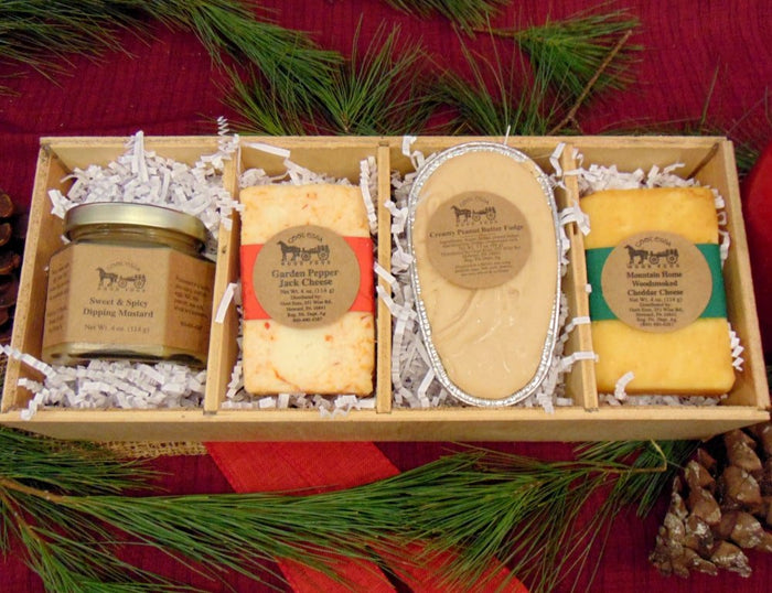 Food Gift BasketsCOUPLES GIFT BASKET - Cheeses & Condiments for 2bundledelicacyfarm marketSaving Shepherd