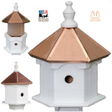 BirdhouseDOUBLE BLUEBIRD HOUSE - 2 Room Copper Birdhouse Condobirdbird houseSaving Shepherd