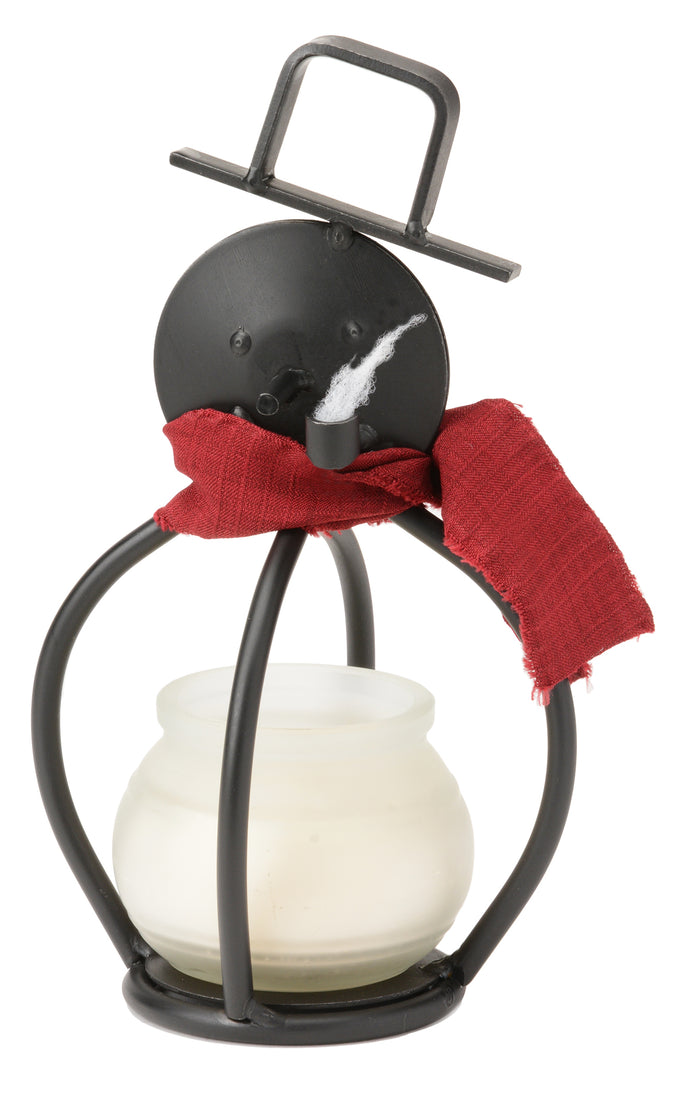 Candle & Plant StandAdorable 3-D SNOWMAN Wrought Iron Tea Candle Stand Holiday Decor Holder USAAmish BlacksmithcaddySaving Shepherd
