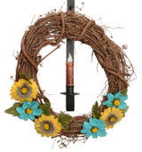 Wreath & Candle HangerWREATH HOOK & CANDLE HOLDER - Over the Door Wrought Iron Holiday Decor HangerCandleChristmasSaving Shepherd