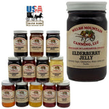 JellyELDERBERRY JELLY - Amish Homemade Healthy Berry Spread USAdipelderberrySaving Shepherd