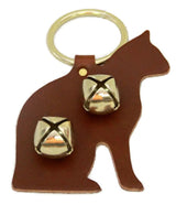 Door ChimeDOOR CHIME - LEATHER CAT with SLEIGH BELLS in 4 Colors - Amish Handmade in USAbellsCatSaving Shepherd