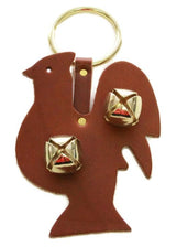 Door ChimeDOOR CHIME - LEATHER ROOSTER with SLEIGH BELLS in 4 Colors - Amish Handmade in USAbellschickenSaving Shepherd