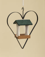 Bird FeederBIRD FEEDER in WROUGHT IRON HEART HANGER ~ Amish Handmade in 12 Color Choicesbirdbird feederSaving Shepherd