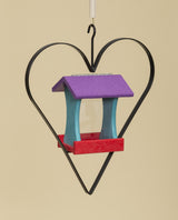 Bird FeederBIRD FEEDER in WROUGHT IRON HEART HANGER ~ Amish Handmade in 12 Color Choicesbirdbird feederSaving Shepherd