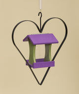 Bird FeederBIRD FEEDER in WROUGHT IRON HEART HANGER ~ Amish Handmade in 12 Color Choicesbirdbird feederSaving Shepherd