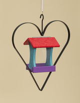 Bird FeederBIRD FEEDER in WROUGHT IRON HEART HANGER ~ Amish Handmade in 12 Color Choicesbirdbird feederSaving Shepherd