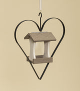 Bird FeederBIRD FEEDER in WROUGHT IRON HEART HANGER ~ Amish Handmade in 12 Color Choicesbirdbird feederSaving Shepherd