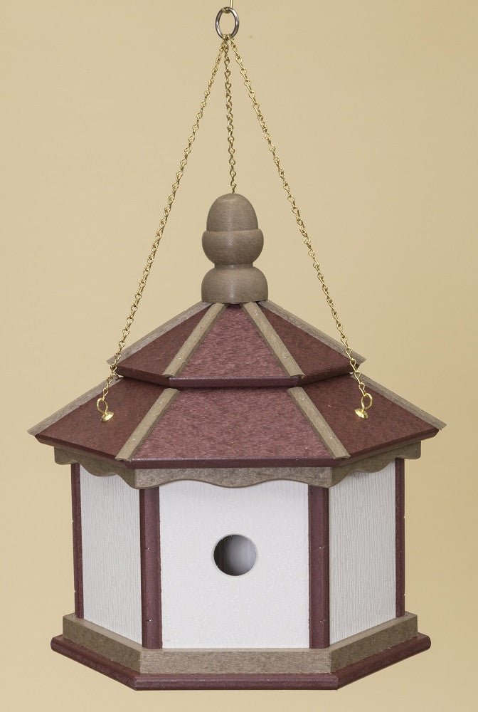 BirdhouseLARGE HEXAGON BIRDHOUSE - 3 Room Amish Handmade Weatherproof Recycled Poly ~ 6 ColorsbirdbirdhouseSaving Shepherd