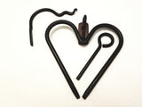 Wrought IronHEART DINNER BELL SET - Wrought Iron Chime Amish Hand Forged USAAmish BlacksmithchimeSaving Shepherd