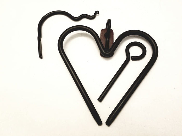 Wrought IronHEART DINNER BELL SET - Wrought Iron Chime Amish Hand Forged USAAmish BlacksmithchimeSaving Shepherd