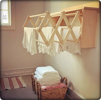 Drying RackLARGE DRYING RACK WALL UNIT - Amish Handmade Folding 30