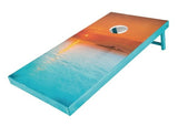 Cornhole Bag TossISLAND SUNSET CORN HOLE - Deluxe Poly Lumber Game Setcornholefun & gamesSaving Shepherd