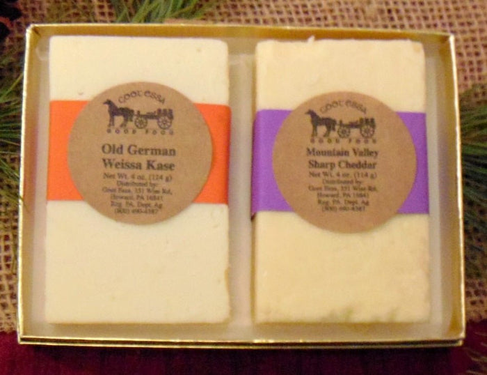 Food Gift BasketsJOY & CHEER GIFT BASKET - Old German Weissa Kase & Mountain Valley Sharp Cheddar Cheesebundledelicacyfarm marketSaving Shepherd