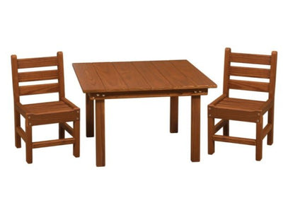 Play Tables & ChairsKID'S TABLE SET - Amish Red Cedar Outdoor Children's Table & 2 ChairschairchairsSaving Shepherd