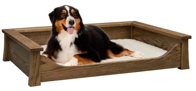 Handcrafted for PetsMODERN LUXURY WOOD PET LOUNGE - Amish Handmade Dog Furniture Bed in 3 SizesBedbed with beddingSaving Shepherd