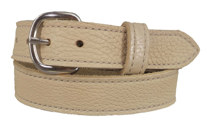 Ladies BeltBEIGE LADIES BULLHIDE LEATHER STITCHED BELT - Choice of Stitching - Handmade in USAbeigebeltSaving Shepherd