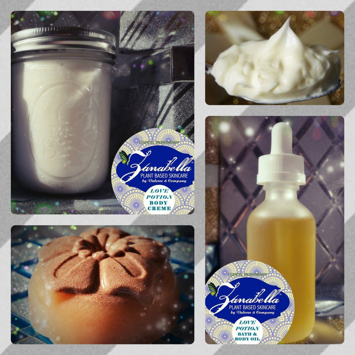 Skin CareLOVE POTION GIFT SET- Organic Skin Care Body Creme, Artisan Soap & Bath Oil SetACEbath oilSaving Shepherd