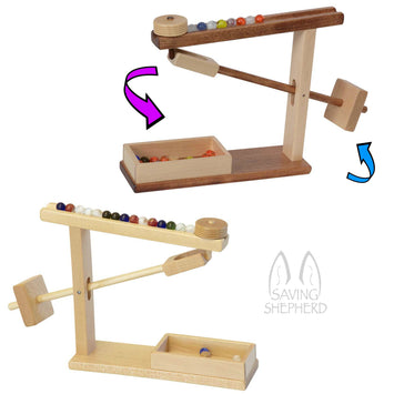 Wooden & Handcrafted ToysMARBLE MACHINE - Working Mechanical Wood Toy Amish Handmade Gamechildrenmazes racesSaving Shepherd